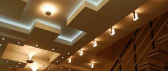 Многоуровневый потолок из гипсокартона с подсветкой своими руками