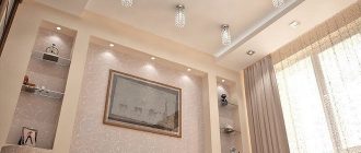 Современные варианты отделки потолка